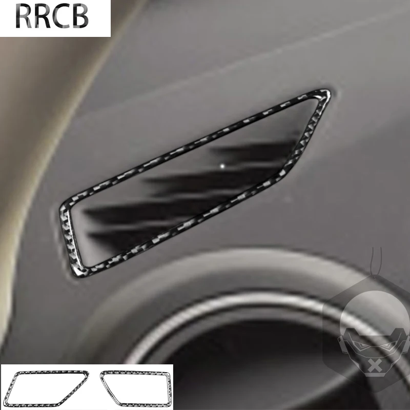 

For Mazda 3 Axela 2010 2011 2012 2013 Carbon Fiber Dashboard Air Vent Frame Sticker Trim Interior Air Outlet Car Accessories