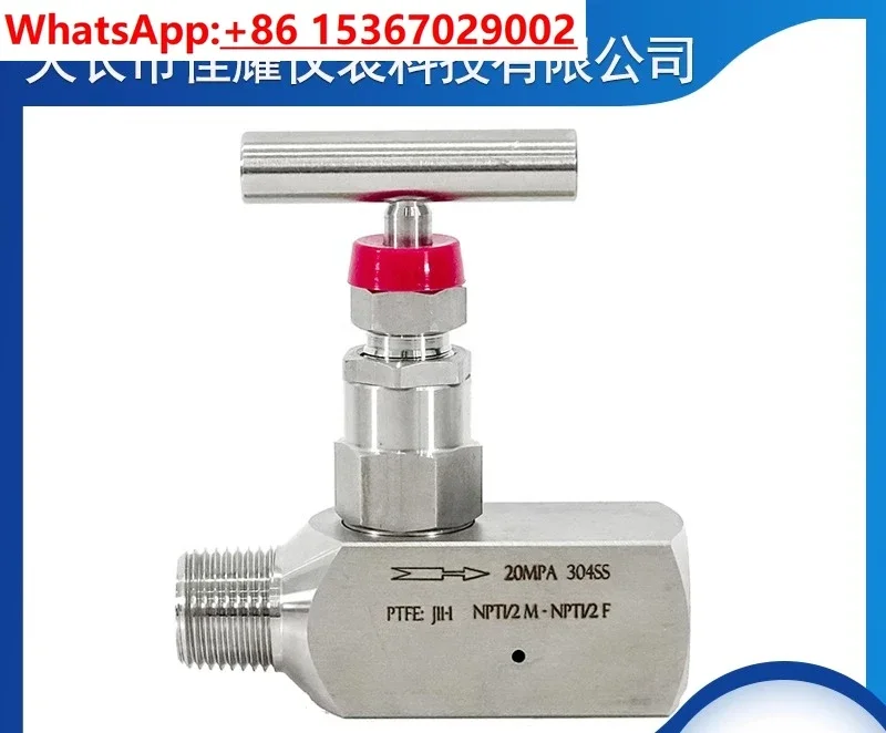 304.316.316L internal and external thread globe valve with /1/2NPT internal and / wire high pressure needle valve with sewage