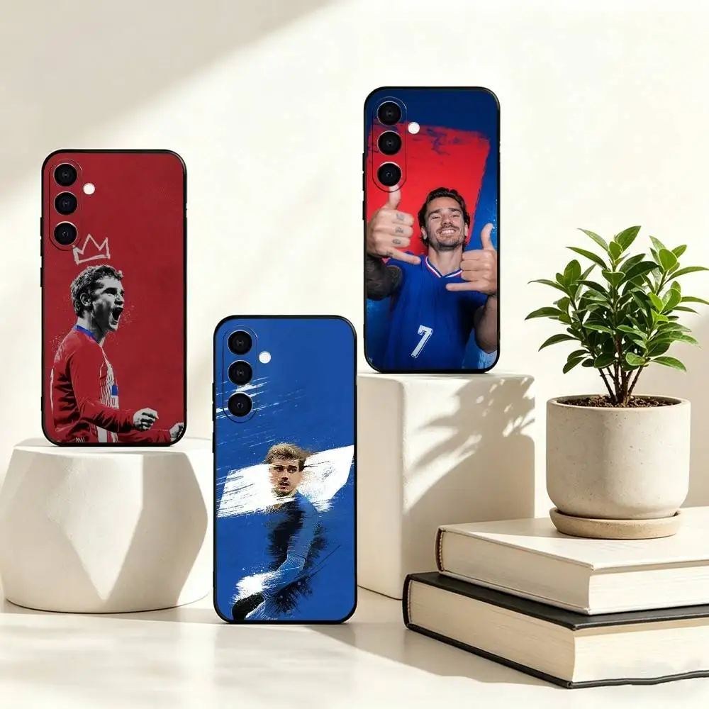 F-Football star A-Antoine Griezmann Phone Case Black Silicone Soft For Samsung Galaxy A73,A72,A71,A70,A53,A52,A51