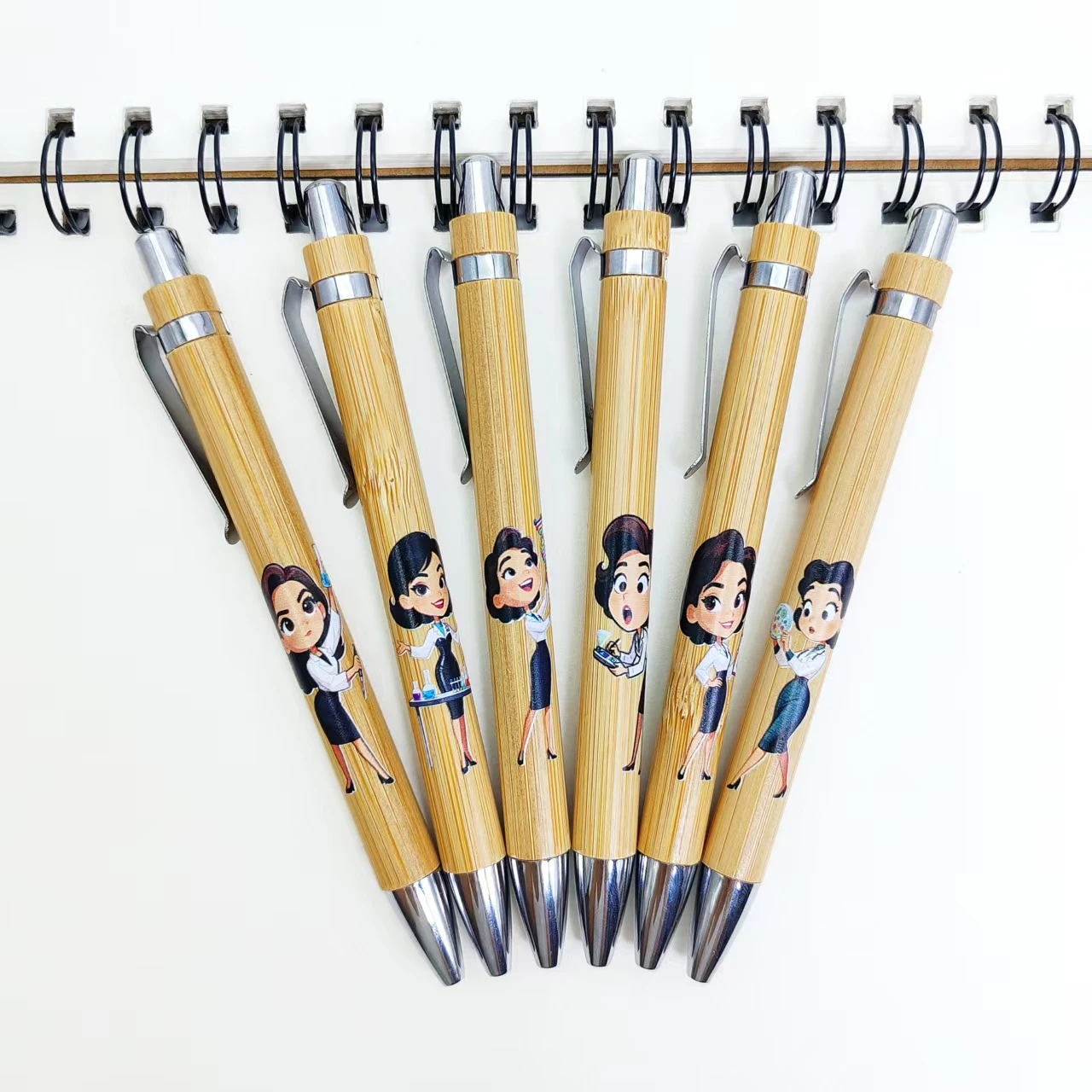 6 قطعة/9 قطعة سلسلة عالم جميل موضوع قلم حبر جاف عالم البحوث هدية القلم طالب الكتابة التوقيع #5