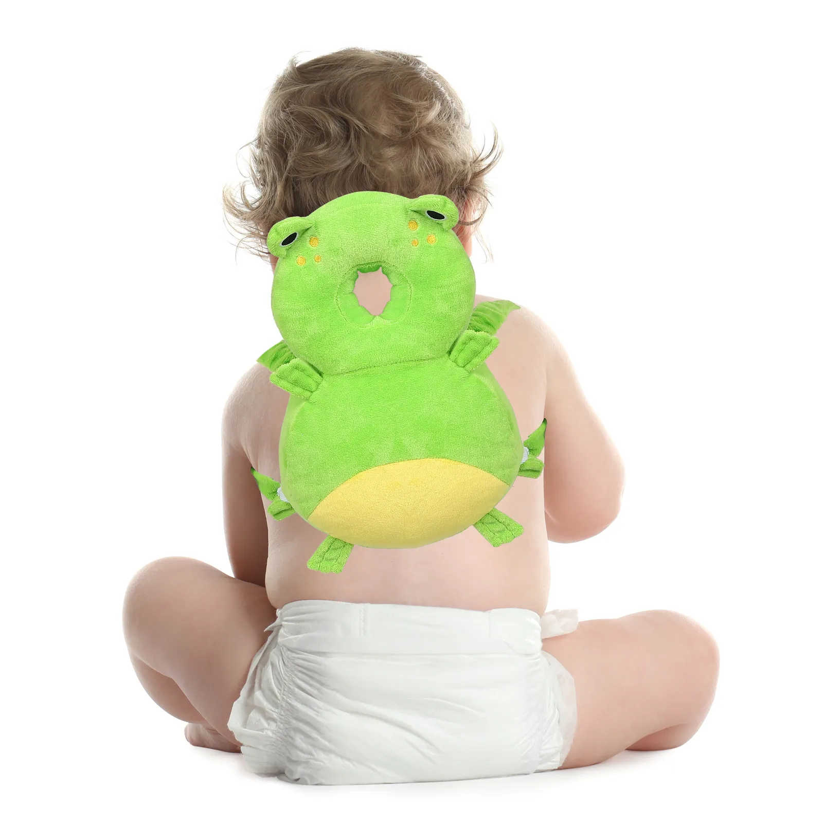 

Baby Head Protector Backpack Pillow Breathable Adjustable Straps Soft Cushion for Toddler Walking Crawling Safety