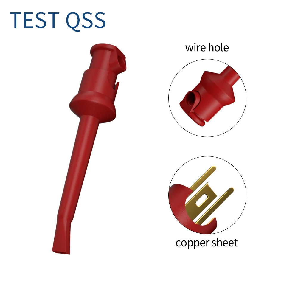 Imagem -04 - Qss 100cm Isolado Bnc Macho para Teste Duplo Gancho Clipe de Baixa Perda Cabo Coaxial Teste Conector de Chumbo para Osciloscópio Q.70048