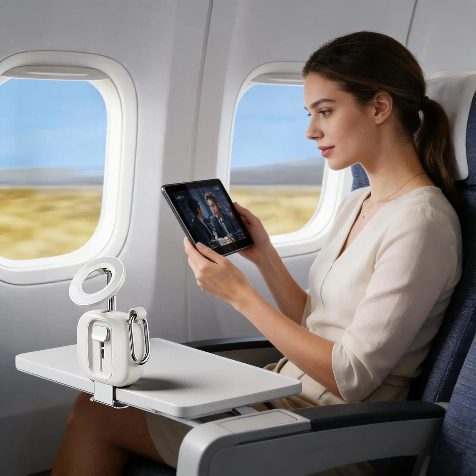 Supporto per telefono per scrivania Supporto magnetico girevole a 360 gradi Supporto per telefono cellulare pieghevole antiscivolo per intrattenimento in auto da viaggio a casa