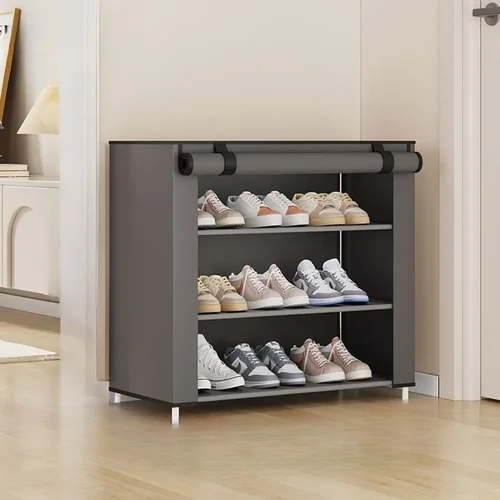 Imagen 2 del producto Armario para zapatos, organizador de tela a prueba de polvo, estante no tejido de gran tamaño, multicapa, gran capacidad, Zapatero ensanchado a prueba de humedad