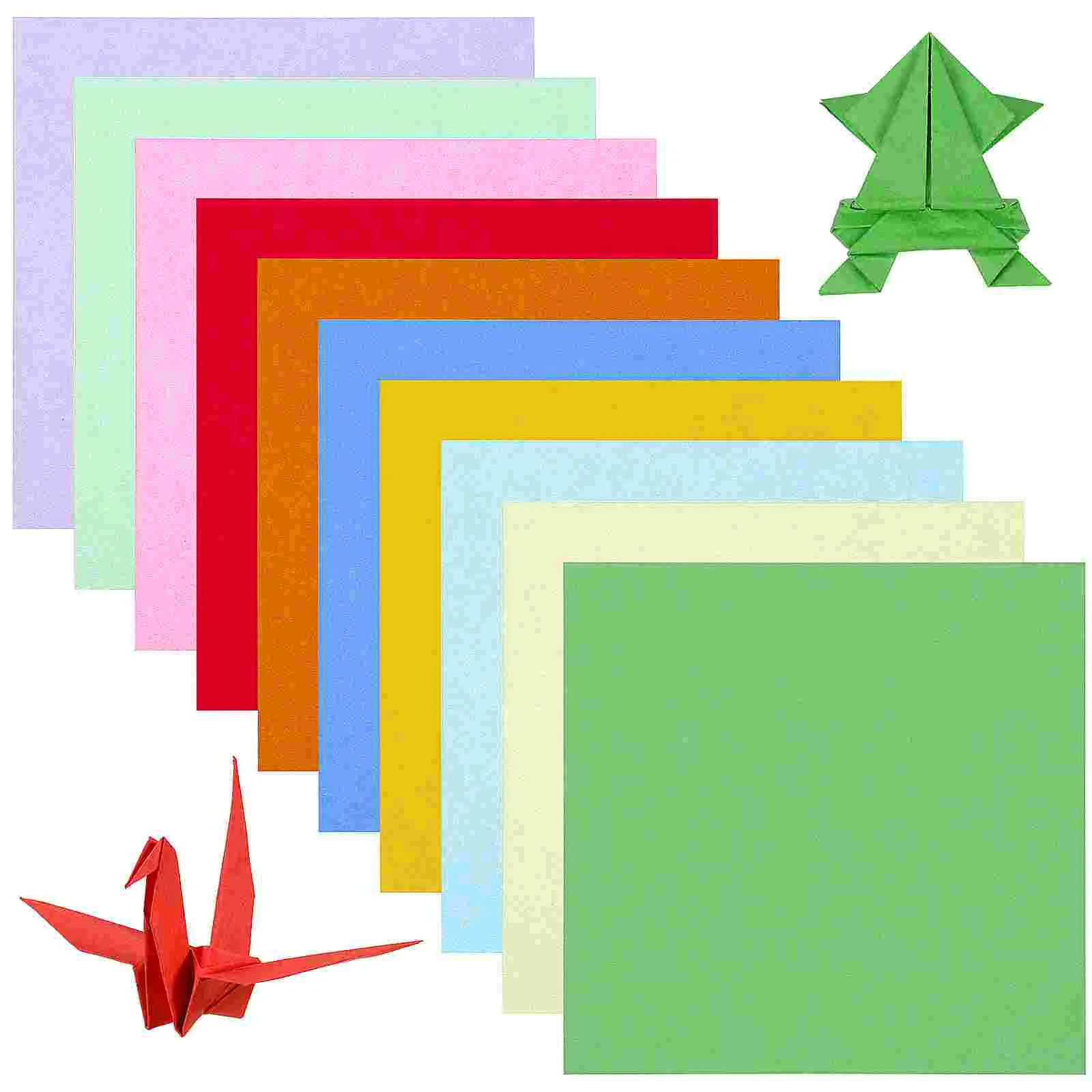 100 Sheets Colored Paper Origami Papers Square and Crafts for Adults Children's Pastel Cardstock Colorful