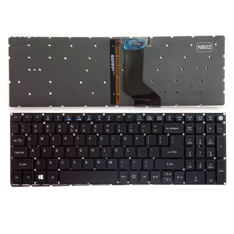 Teclado para US RU SP ES1-523 ES1-524 ES1-533 ES1-572 572T N16C1