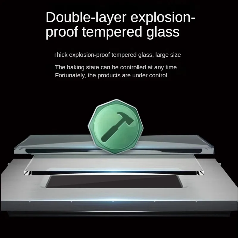 Horno eléctrico profesional para Pizza, máquina comercial de gran capacidad de 1 capa para hornear pasteles y huevos de Pizza de 12 pulgadas