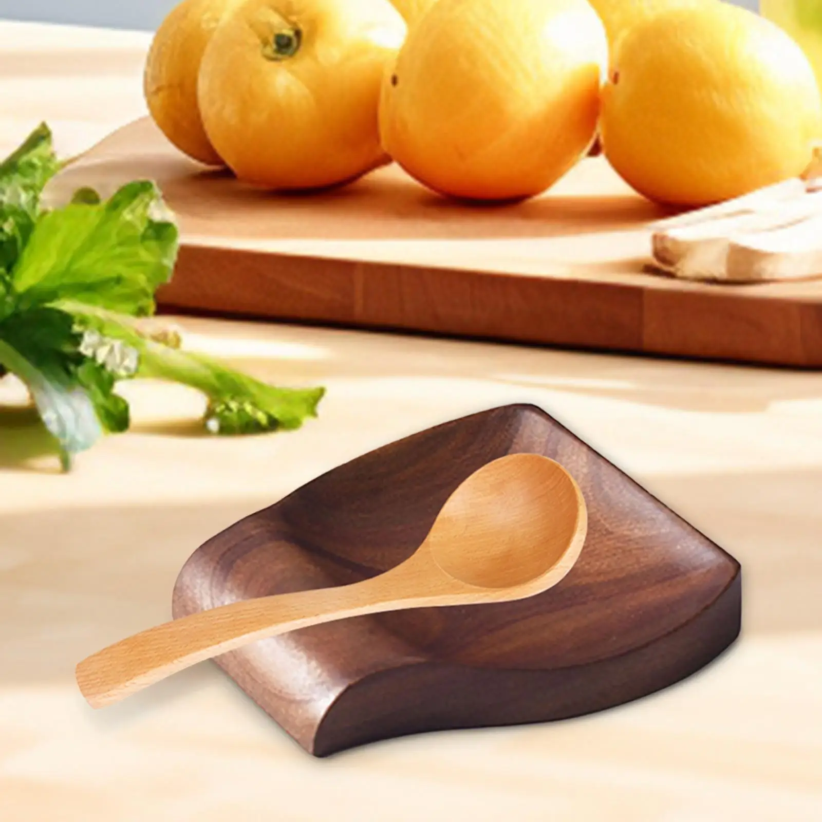 Spoon Rest Wooden Support for Kitchen Kitchen Utensil Smooth Spoon Holder