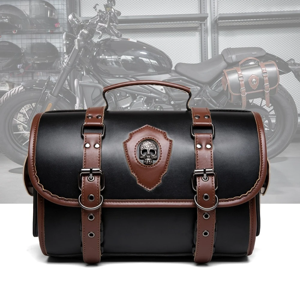 Motorcycle Parts Modification Side Luggage PU Hanging Bag Motorcycle Rider Equipment Kit Cruise Car Side Bag