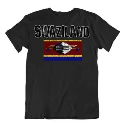 Bandera Camiseta Swazilandia Moda País Souvenir Camiseta Regalo Orgullo Logo