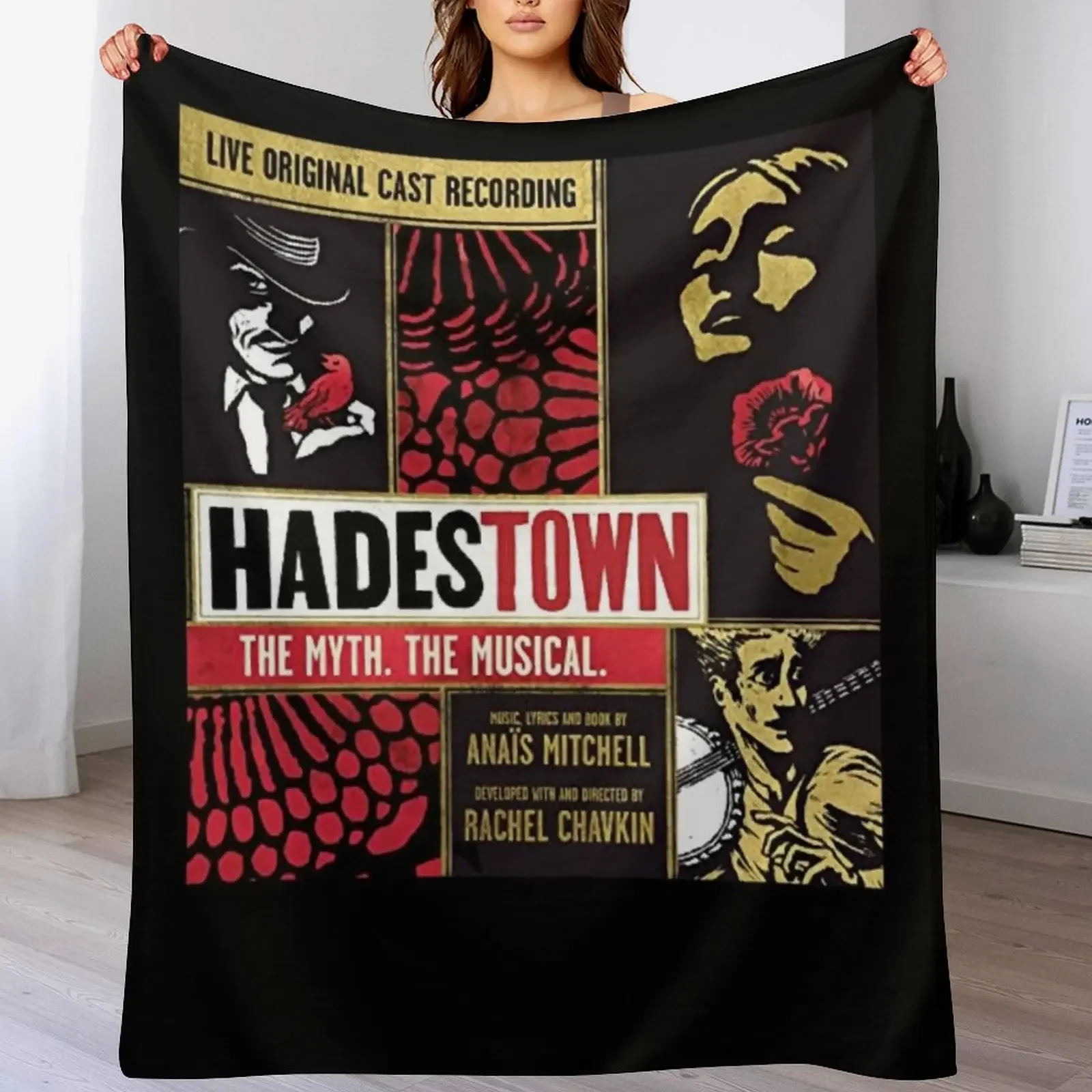 

Hadestown - Hadestown flower - Hadestown The Musical Throw Blanket Beautifuls Vintage for sofa For Decorative Sofa Blankets