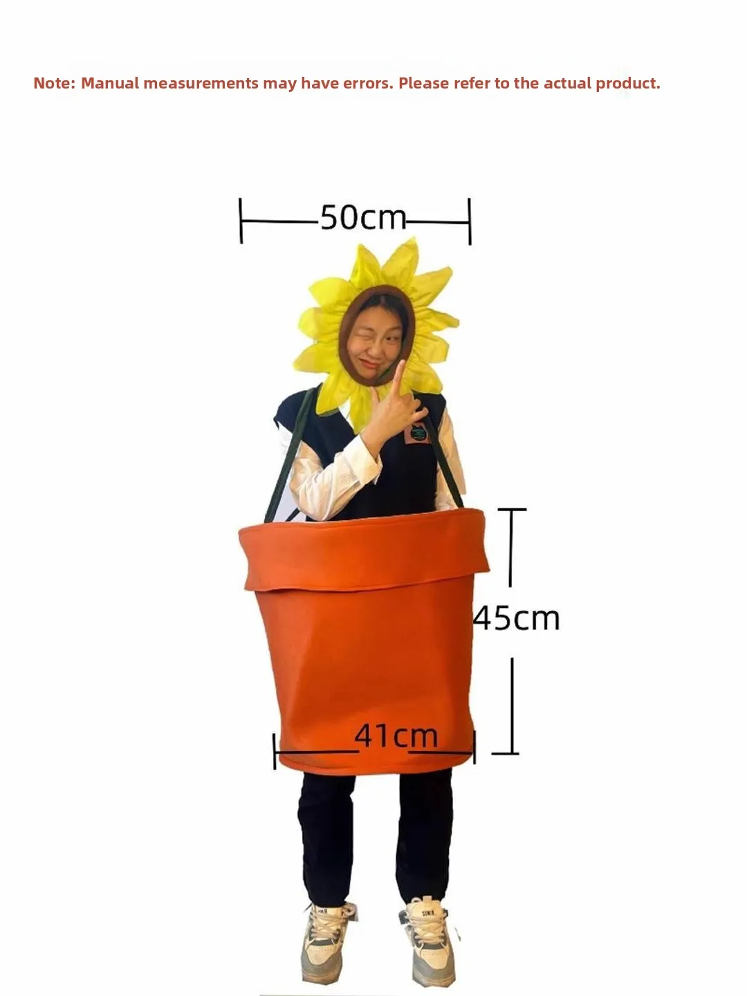 Adult Suower loween Costume Potent eup Par Women's Sle Men's Sle Fun Parent-Child Activi Floral Container