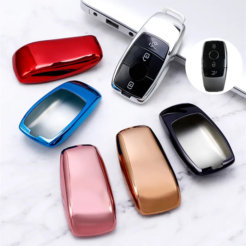 Soft TPU Car Key Case Cover for Mercedes-Benz A C E S Class GLA GLC GLE GL GLS CLA CLS AMG W205 W213 W177 W222 E200 E300 C260