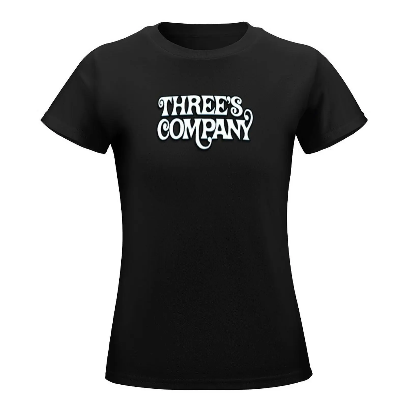 Threes Company T-Shirt Blouse summer top anime clothes plus size tops Women's t-shirt