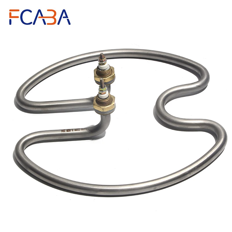FCABA Stainless Steel Heating Tube Element 220V 2800W Electric Water Heater Pipe for Water Heating