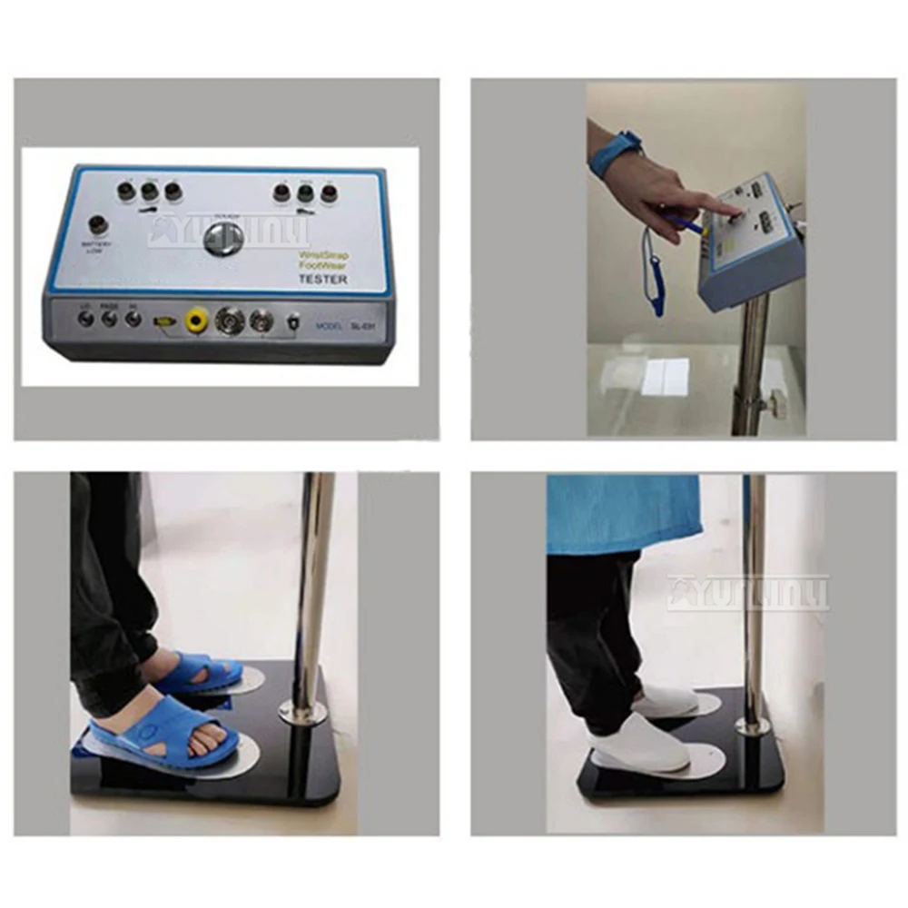 Human Body Comprehensive Tester Wristband Electrostatic Shoes Resistance Electrostatic Detector Access Control for Safety