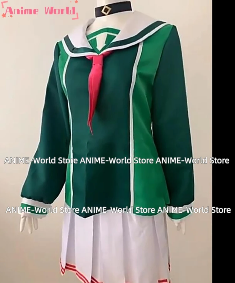 《 Custom size ''Game Kanna Kizuchi Cosplay Costume parrucca donna Party Suit Top gonne Neckwear uniformi di Halloween