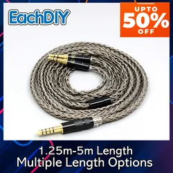 16 Core Grey Earphone Cable For Hifiman Sundara Ananda HE1000se V2 HE6se V2 V3 he400se Arya He-35x XS LN008012