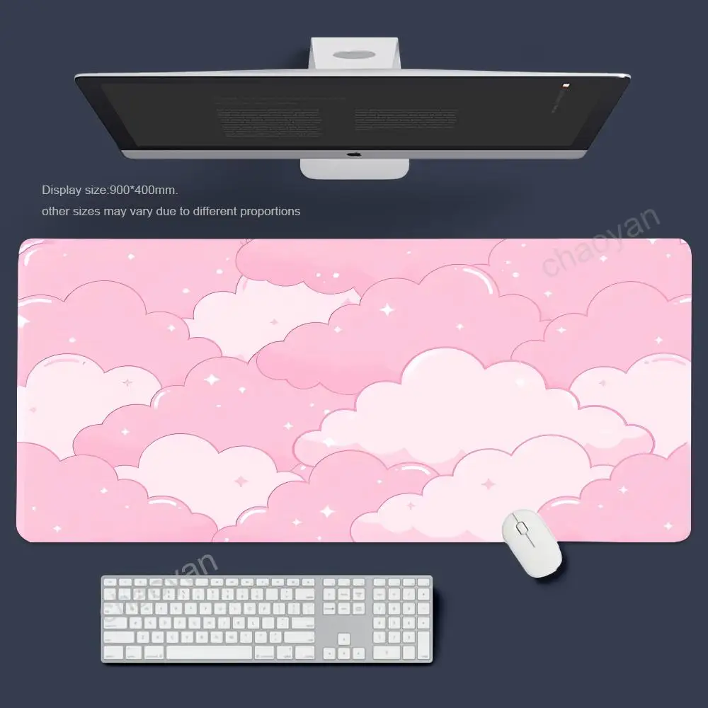 

Pink cloud Mouse Pad Gamer Office Accessories Pc Cabinet Games Desk Mat Computer Desks Keyboard Gaming Mats