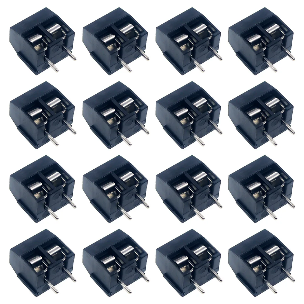 10/50PCS PCB Terminal Block Stecker Pitch 5,0mm KF301 Gerade Pin 2P 3P Schraube PCB terminal Blöcke Stecker Sortiment Kit