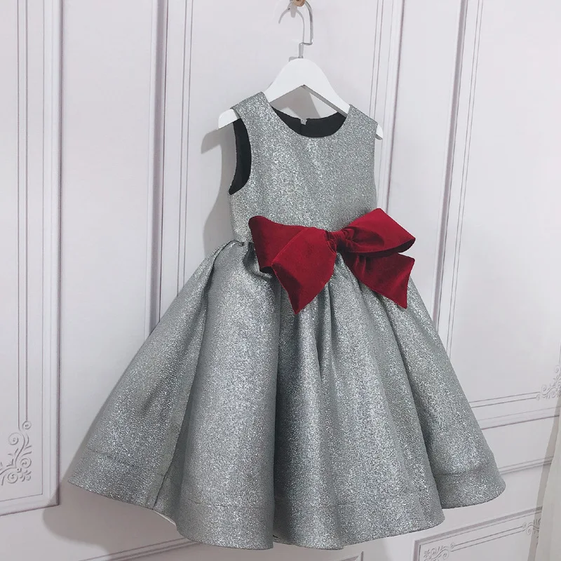 Girls' Dress Birthday Princess Dress2025New Children's Recitation Choir Piano Host Performance Evening Dress