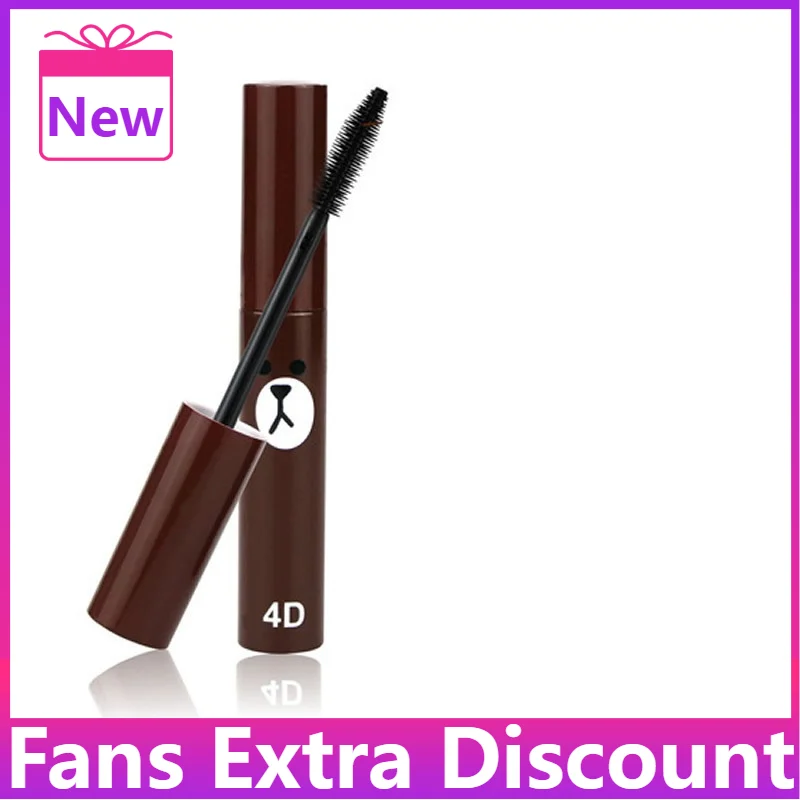 Fashion New Cute 4D Eye Makeup Fiber Mascara Long Black Lash  Eyelash Extension Waterproof  Lovely Mascara Cosmetics Mascar