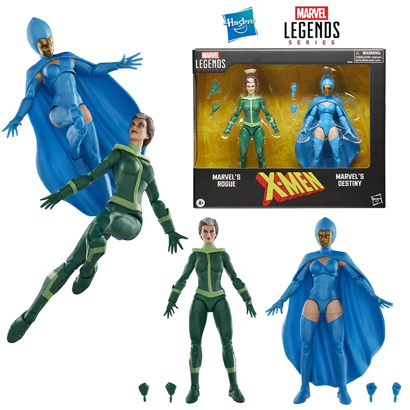 

Hasbro Marvel Legends Marvel's Rogue and Destiny X-Men комиксы, 2 упаковки, 16 см, оригинальная аниме-фигурка, модель игрушки, подарочная коллекция