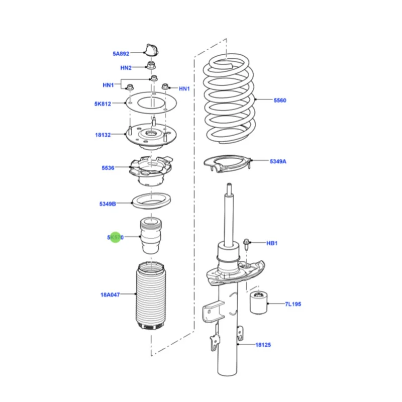 La nd Ro ve r second-generation Freelander 2006-2014 La nd Ro ve r LR001137 collision block