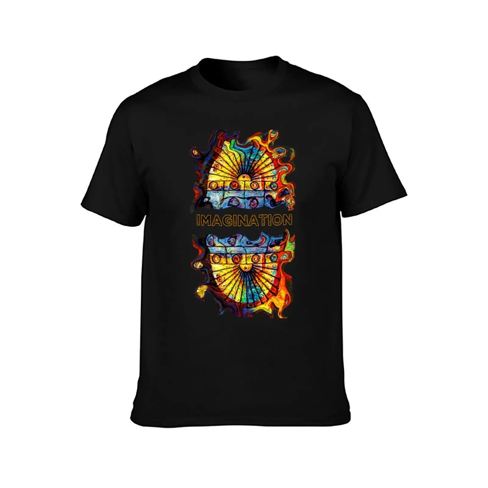 Melting arch abstract - use your imagination T-Shirt Summer Casual Cotton Tee Oversized Streetwear Tops Vintage Graphic Print