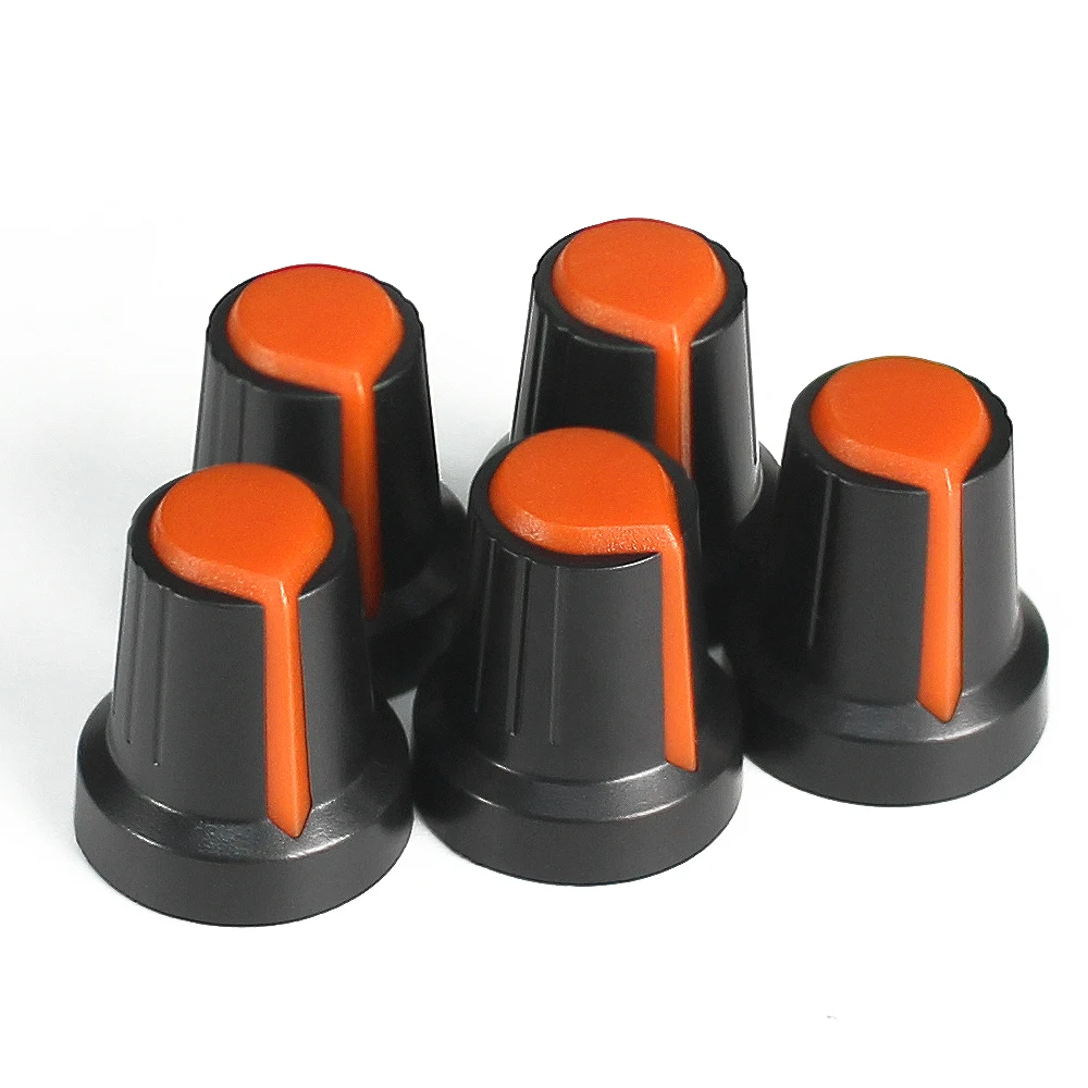 10 pçs wh148 ag2 potenciômetro interruptor botão tampa 15x17mm laranja plástico botões kit lidar com ameixa