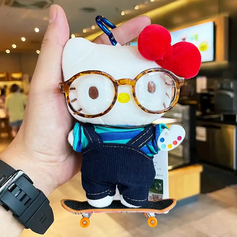 

Sanrios Plush Pendant Keychain Anime Hellokittys Animal Doll Soft Toy Charm Keyring for School Bag Backpack Purse Accessory