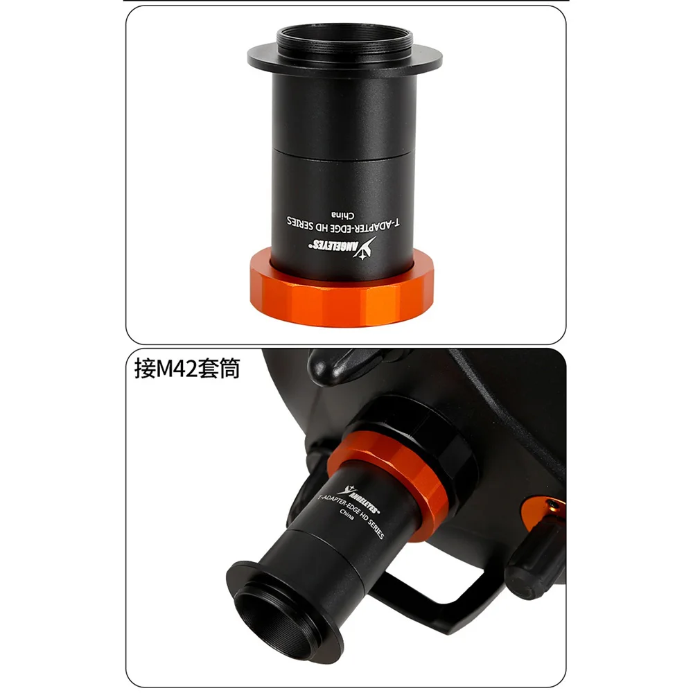 Für Celestron C8HD SCT – M42x0,75 auf T2-Adapter mit Verlängerungsrohr für DSLR/Mirrorless Prime Focus Astrofotografie – Detail 3