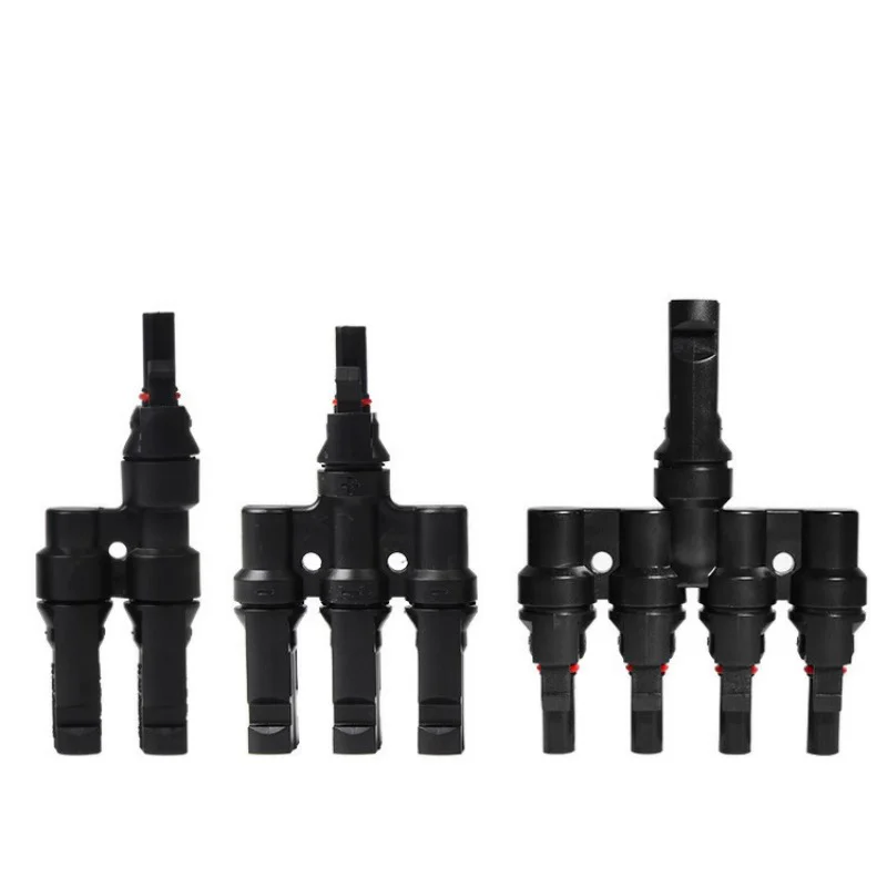 Solar Pv Connector T Type Three-way Four-way Five-way Six-way Seven-way Waterproof Connector Pv T Type Branch Connector