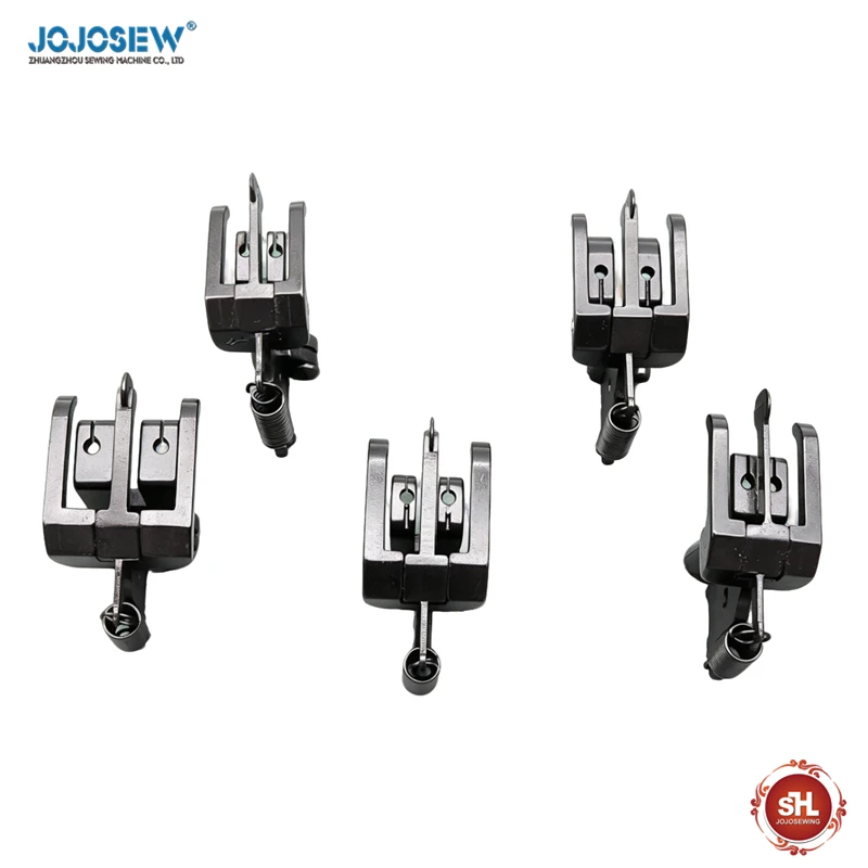 DU car 4420 movable double needle presser foot industrial sewing machine accessories with knife in the middle