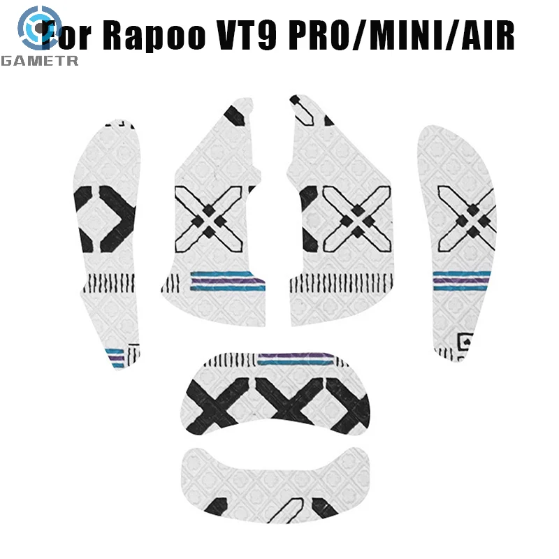 Липкая лента для мыши Rapoo VT9 PRO MINI AIR, нескользящая, потоотделяющая черная, для игр, электронных видов спорта