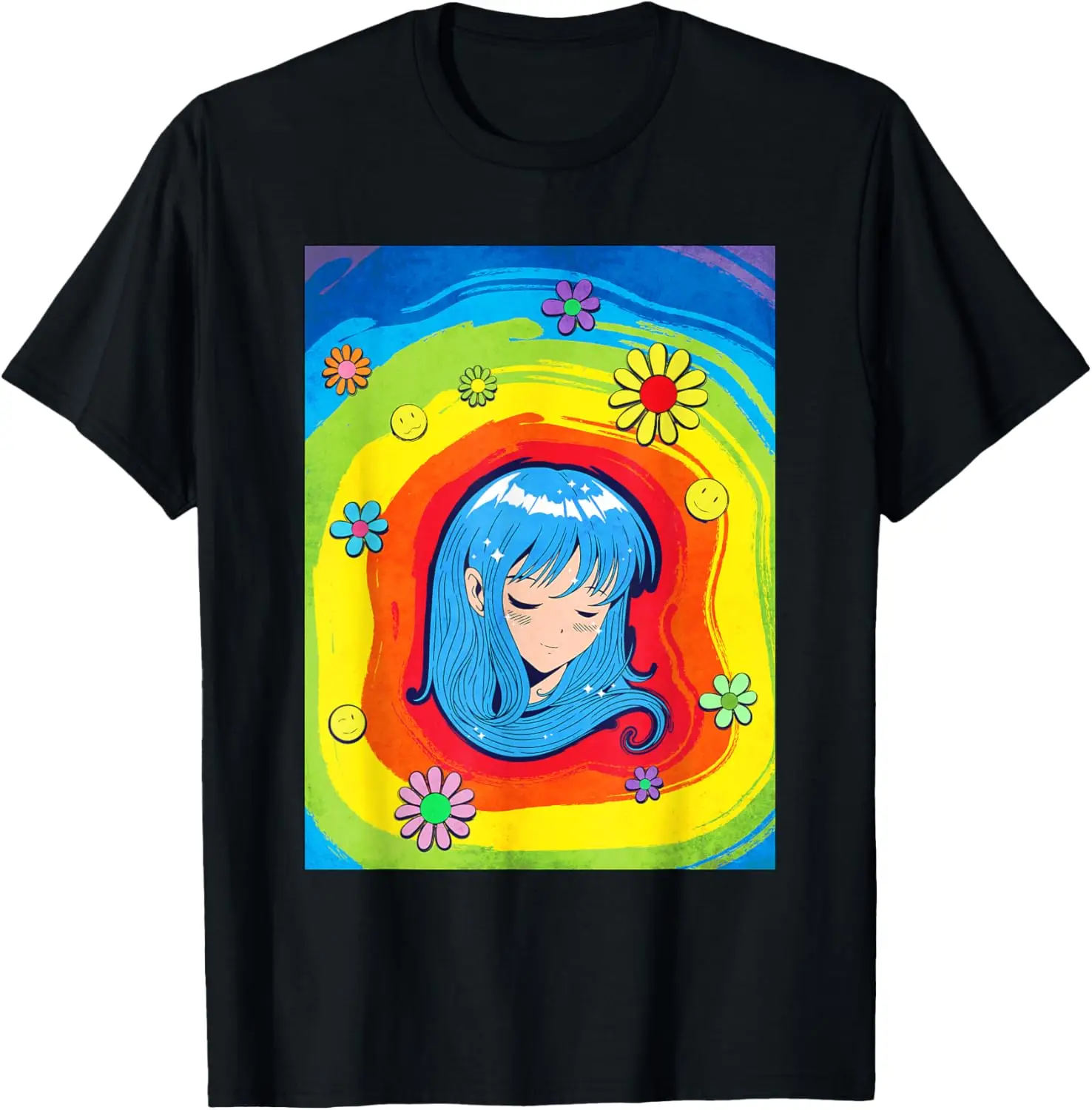 Kidcore Aesthetic Kawaii Anime Girl Alt Indie 80s 90s Retro T-Shirt