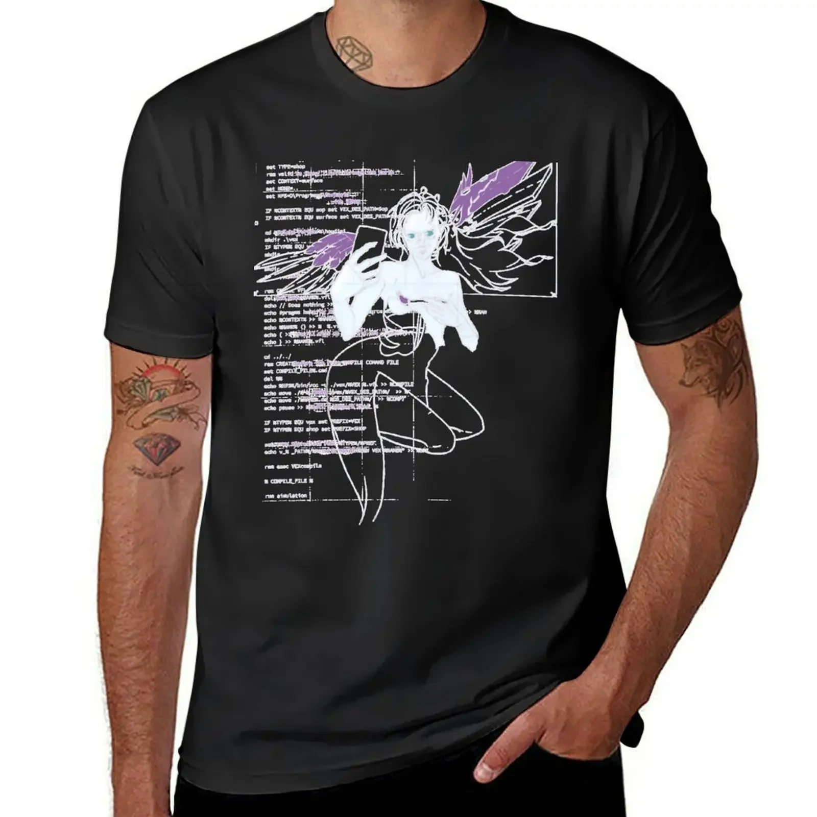 

Grimes Miss Anthropocene T-Shirt funny gifts blue archive plus sizes Men's cotton t-shirt