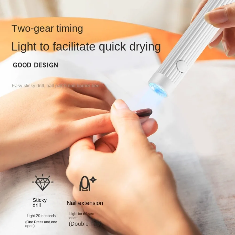 Draagbare UV/LED Pen-Stijl Nageldroger Handheld Gel Nagels UV Led Lamp Snel Uithardende Mini Nagellamp Nail Art Gereedschap