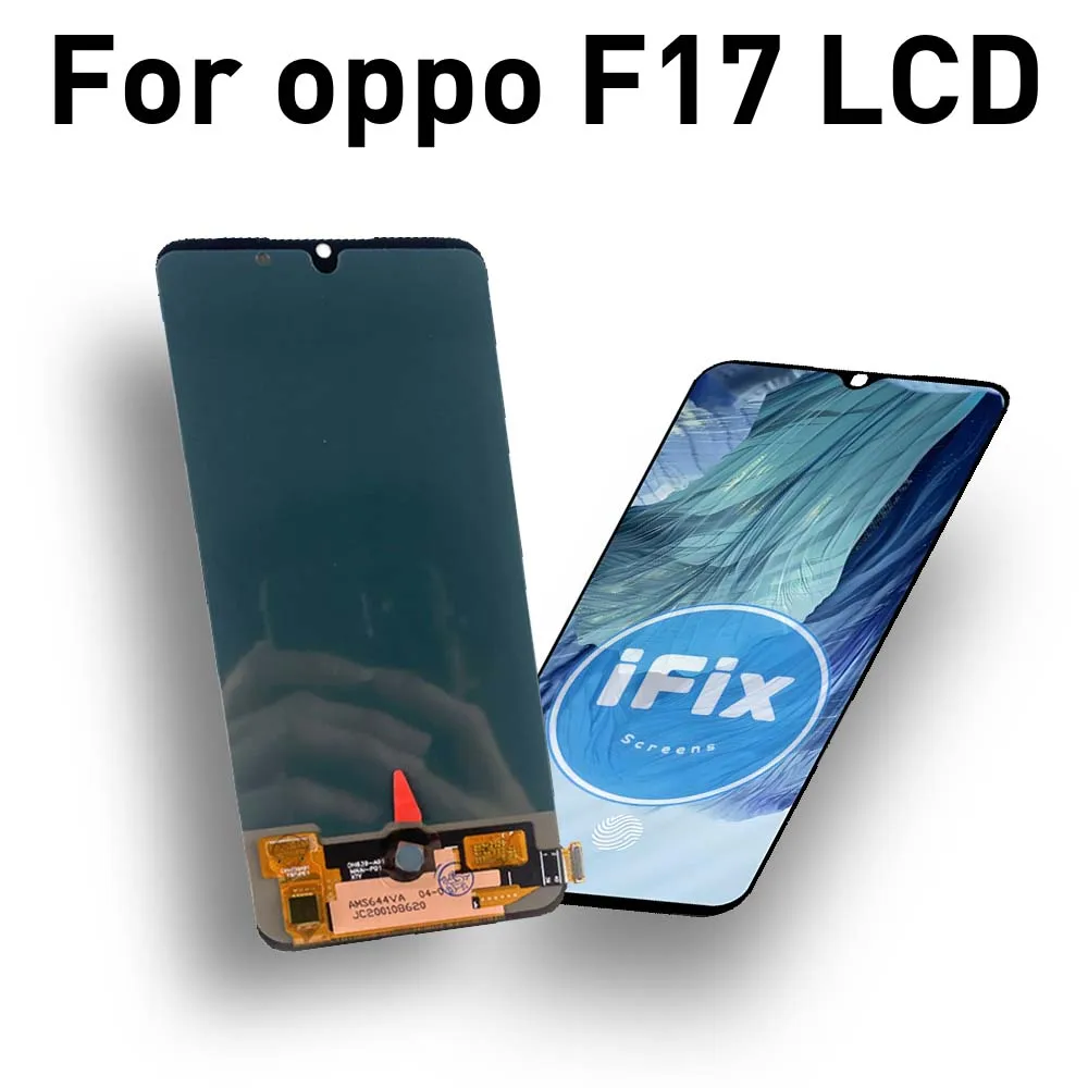 For OPPO F17 CPH2095 6.44'' OLED Touch Screen Display Digitizer Replacement Part LCD Screen Repair Assembly for f17 Mobile Phone