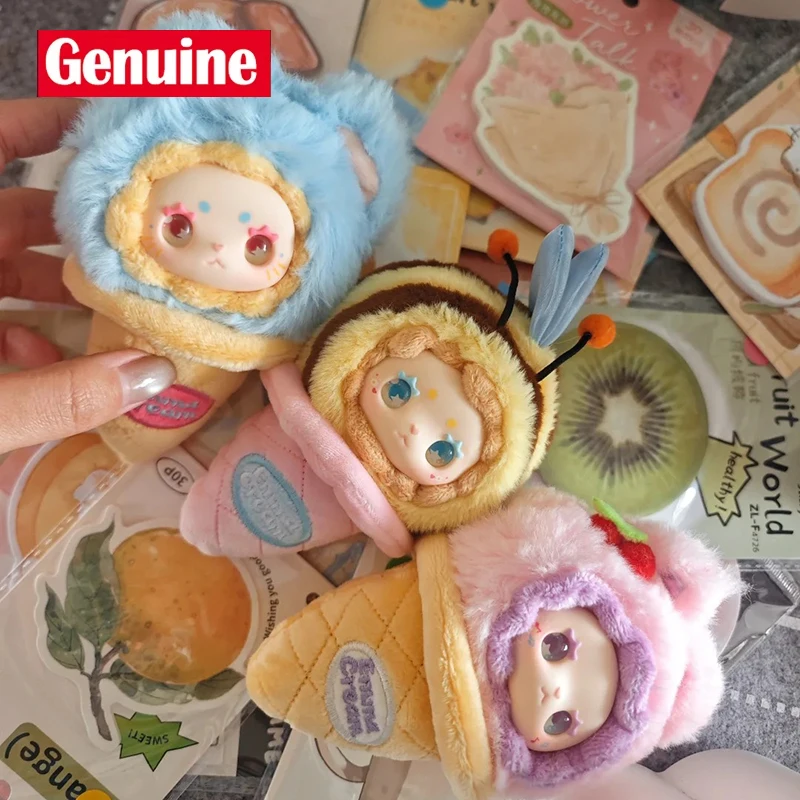 جديد حقيقي إيما سكوب الآيس كريم سلسلة صندوق أعمى اللعب العصرية سلسلة مفاتيح من الفينيل قلادة تحصيل لعبة لينة الأطفال هدية عيد ميلاد