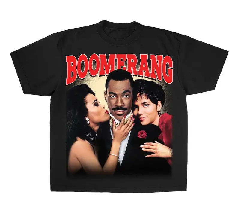 Boomerang T-Shirt Tee, 90s Rap Style Graphic Top, Hip Hop Shirt, Vintage Inspired Clothing