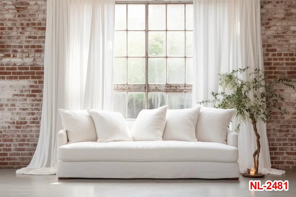 خلفيات زهور للديكور الداخلي ، ستارة بيضاء للنوافذ ، خلفيات صورة عائلية ، إكسسوارات فوتوغرافية لحفلات الزفاف الداخلية للكبار