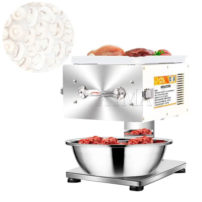 220V Meat Slicing Machine Electric Slicer Commercial Stainless Steel Vegetable Meat Cutter Machine