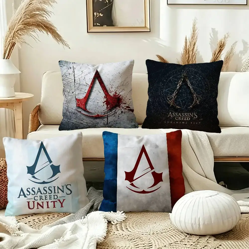 A-Assassin S -Creed Gaming Cushion Cover Inches Farmhouse Decor Home Throw Pillow Covers for Couch Decorations