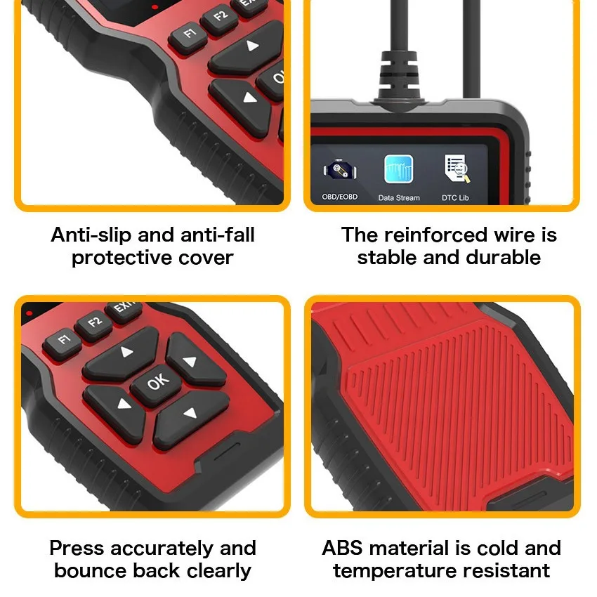 New OBD2 V519 Scanner Live Data Professional Mechanic OBDII Diagnostic Code Reader Tool for Check Engine Light Read/Erase Codes