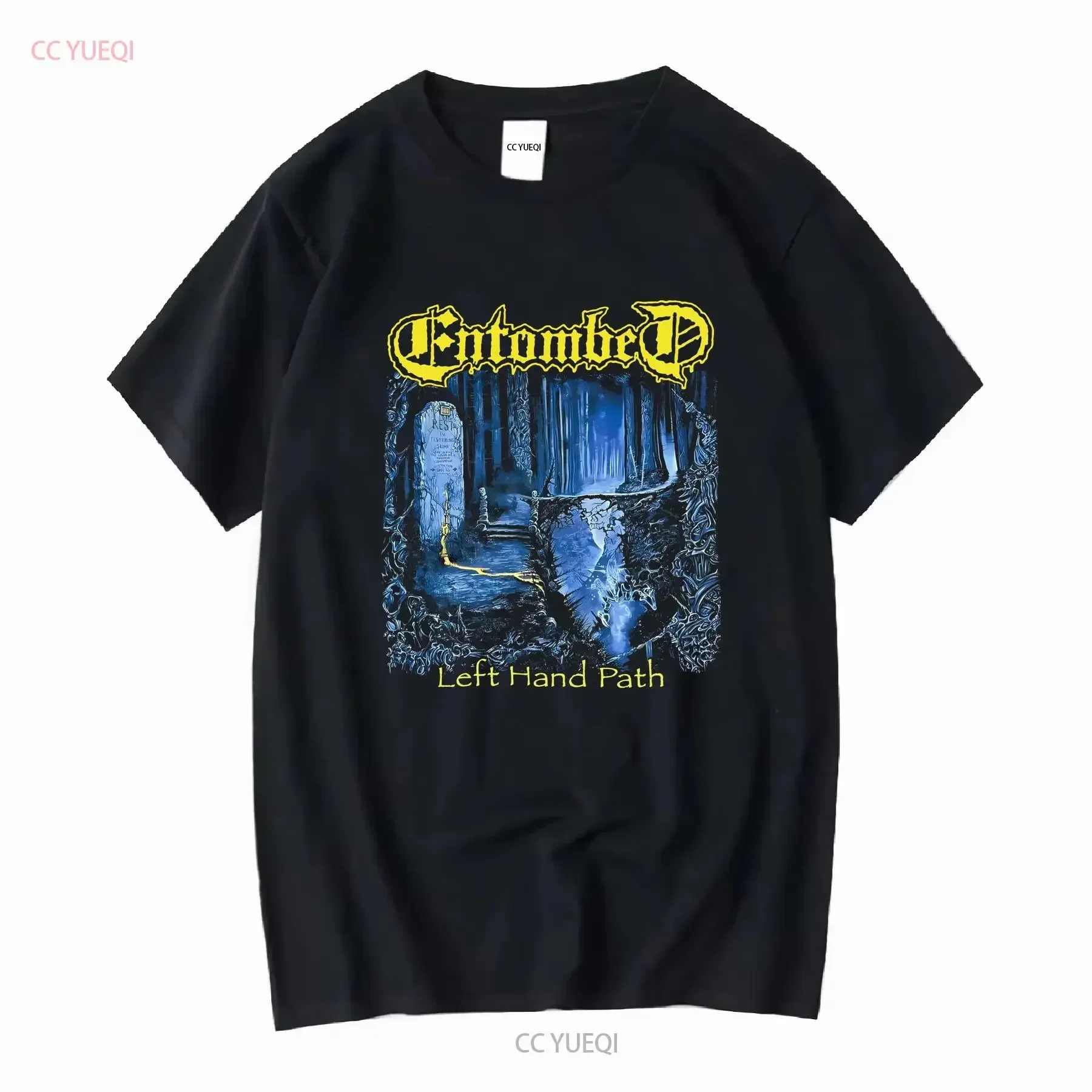 Customization Shirt Entombed Left Hand Path Swedish Death Metal T Shirt Sz XXL Dismember Clandestine Long Or Short Sleeves Vinta