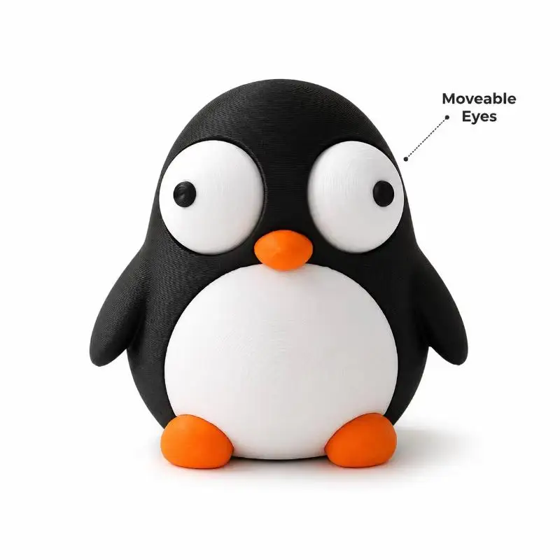 3D Printed Cute Animal Ornament Safe PLA Material Fun Desktop Toy Adorable Animal Statue for Home Decor and Gift Box Set