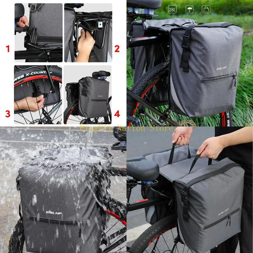

242F Bicycles Bag Rear Rack Bike Trunk Bag Double Side Cycling Bycicles Bag