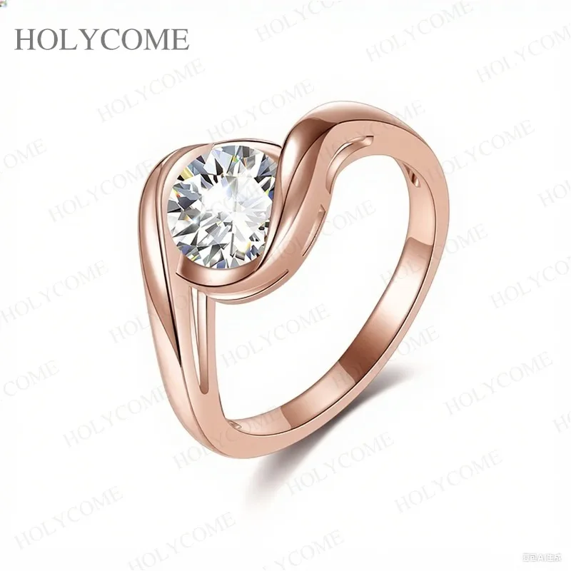 

Кольцо из стерлингового серебра 925 пробы с муассанитом и цвет GRA D VVS1, белое/розовое/желтое золото, ювелирные изделия, подарки для вечеринок для женщин и мужчин, подвески