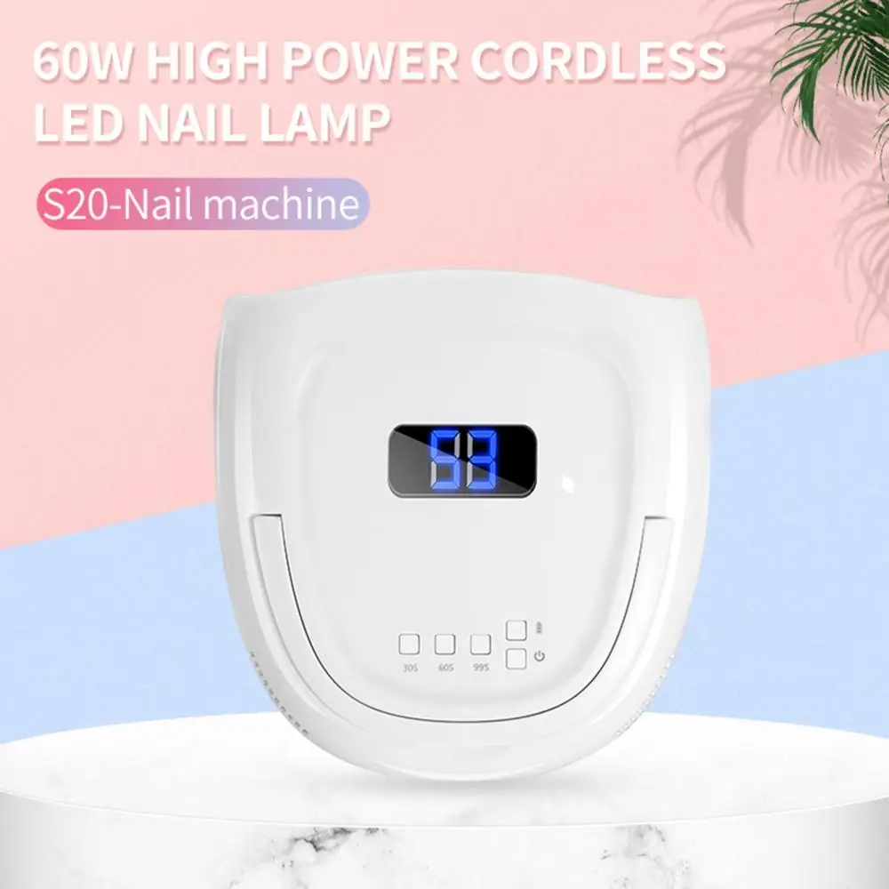 

Portable 60W Handle Nail Lamp Dryer Fast Timed Manicure Phototherapy Machine